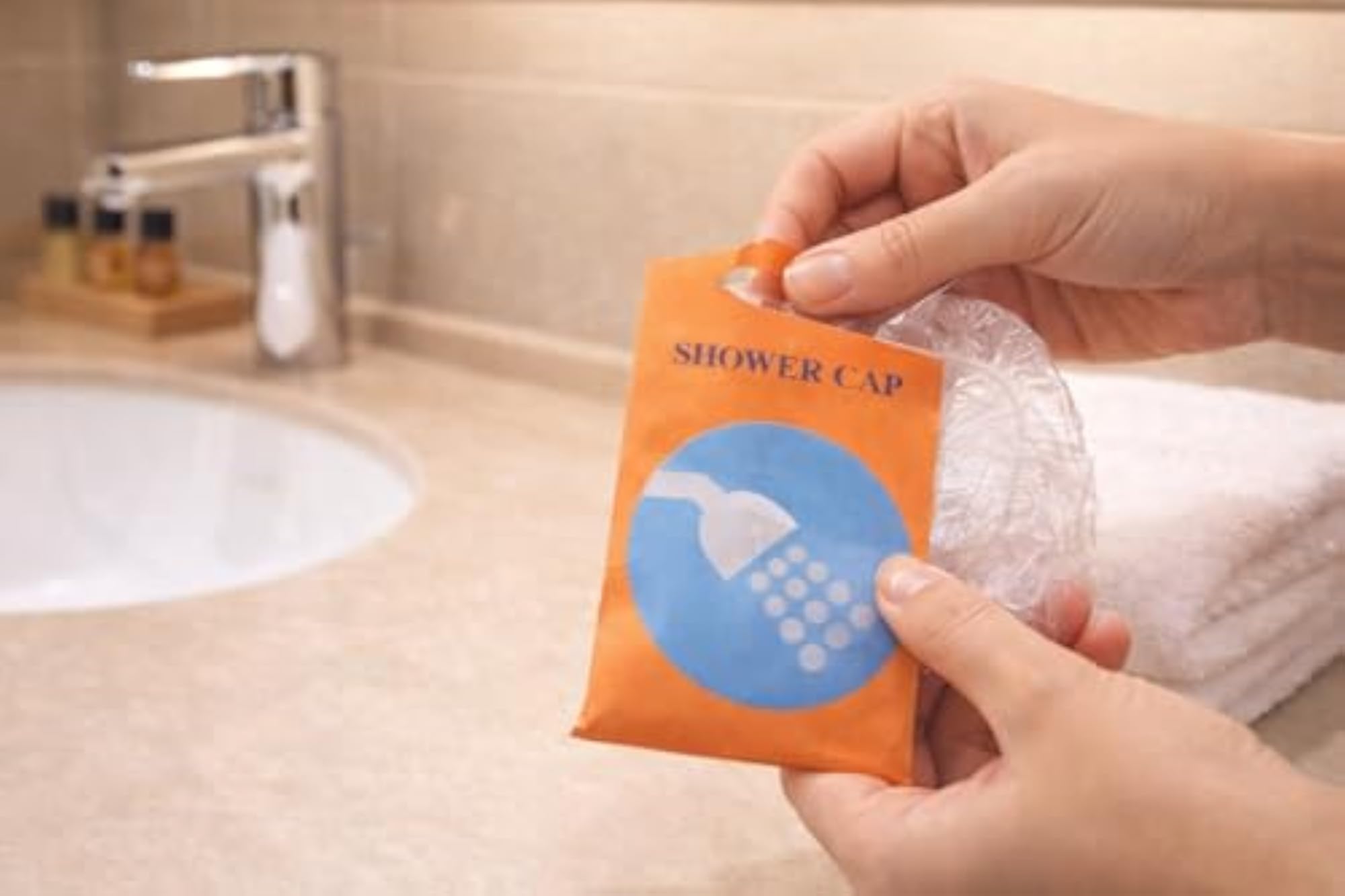 100 PCS Disposable Shower Caps for Hotels and Spas